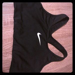 Black Nike sports bra